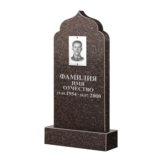 Памятники из цветного гранита в Новосибирске | Памятник из гранита Елизовский ФГЦ-037