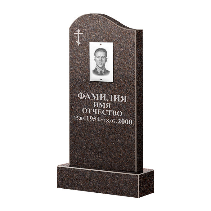 Памятники из цветного гранита в Новосибирске | Памятник из гранита Елизовский ФГЦ-030