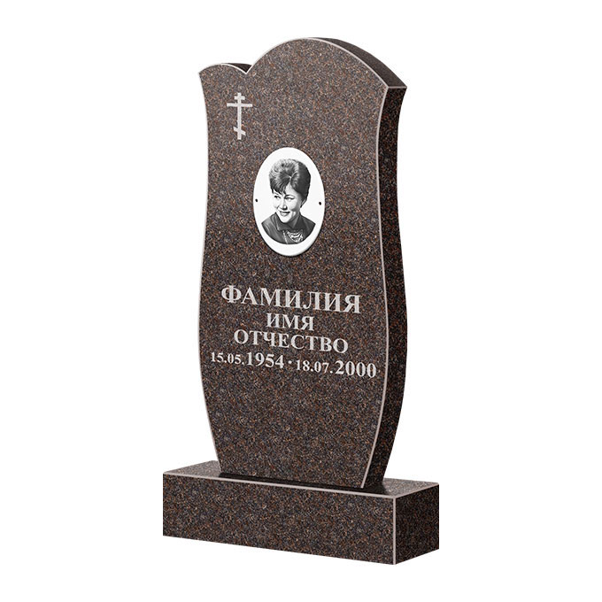 Памятники из цветного гранита в Новосибирске | Памятник из гранита Елизовский ФГЦ-039