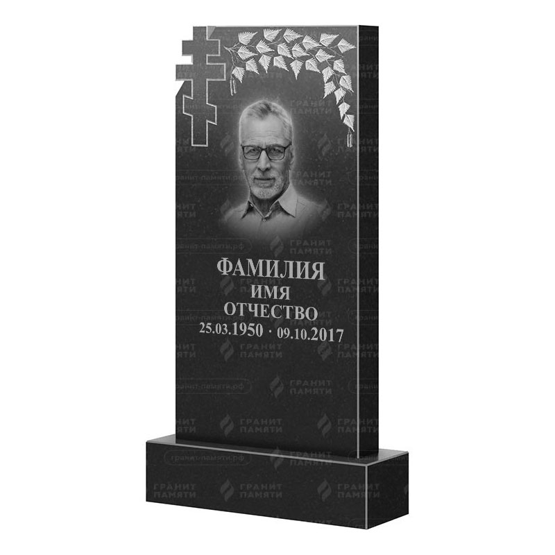 Памятники из гранита с деревом в Новосибирске | Гранитный памятник ФГ-202