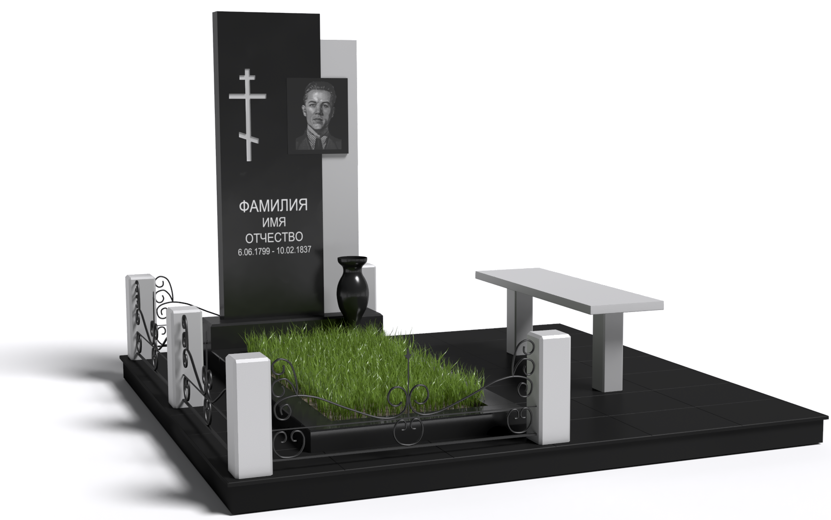 Одинарные мемориальные комплексы в Новосибирске | Мемориальный комплекс №11