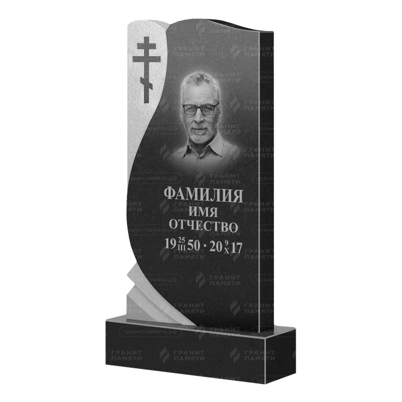 Памятники из гранита вертикальные в Новосибирске | Гранитный памятник ФГ-169