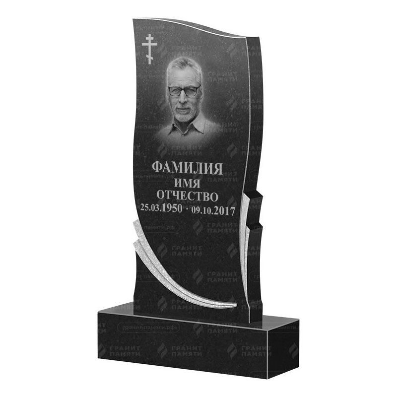 Памятники из гранита вертикальные в Новосибирске | Гранитный памятник ФГ-044