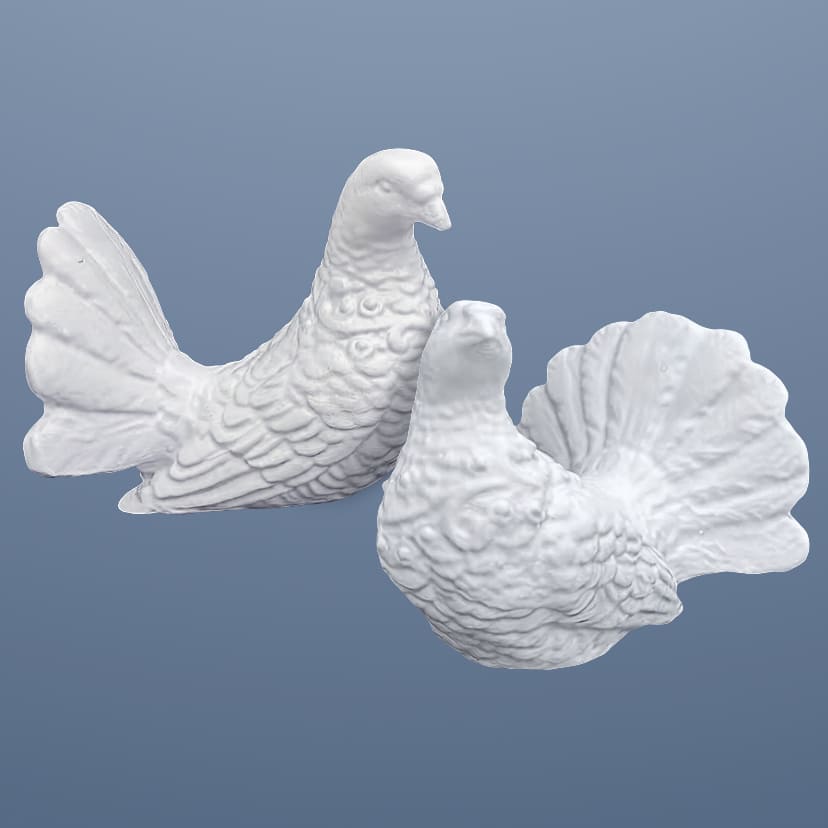 Скульптуры из искусственного мрамора в Новосибирске | Голубь пара