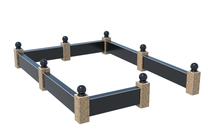 Цоколи на могилу в Новосибирске | Цоколь на могилу №0036