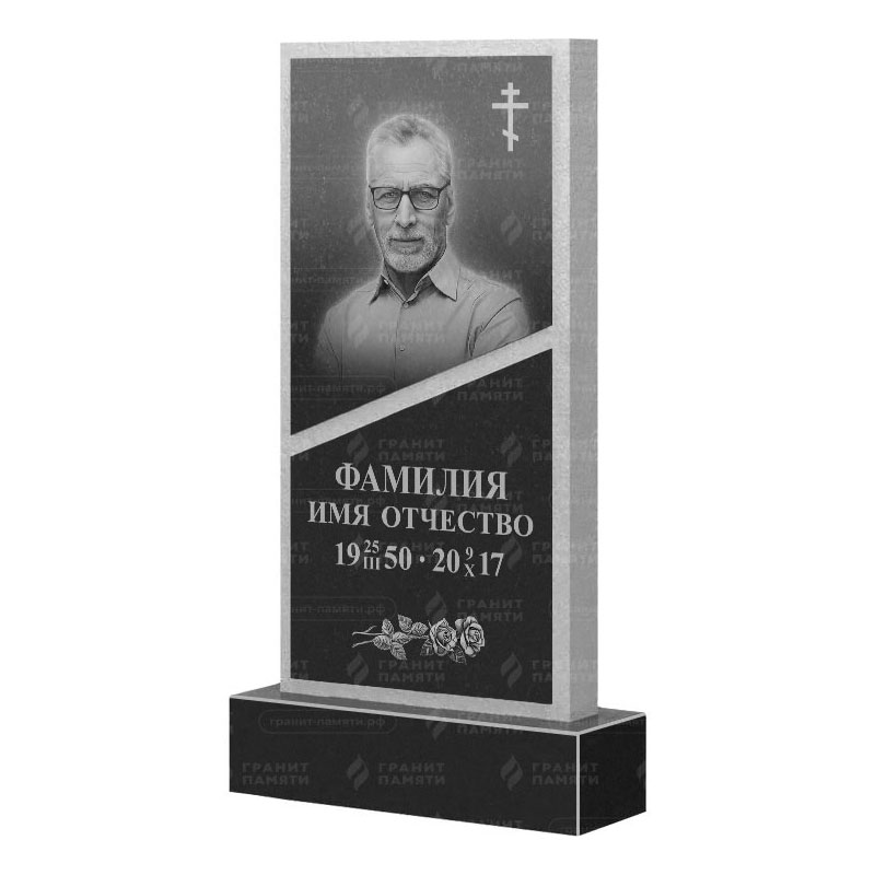 Памятники из гранита вертикальные в Новосибирске | Гранитный памятник ФГ-164