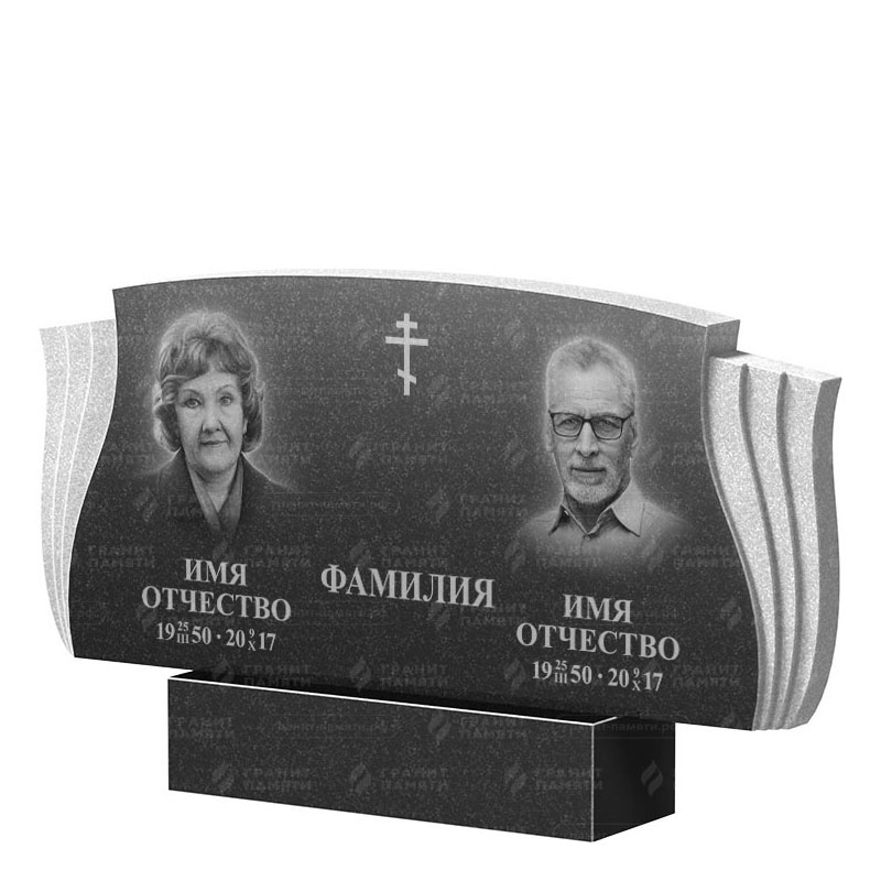 Гранитные памятники в Новосибирске | Двойной гранитный памятник ФГ-264