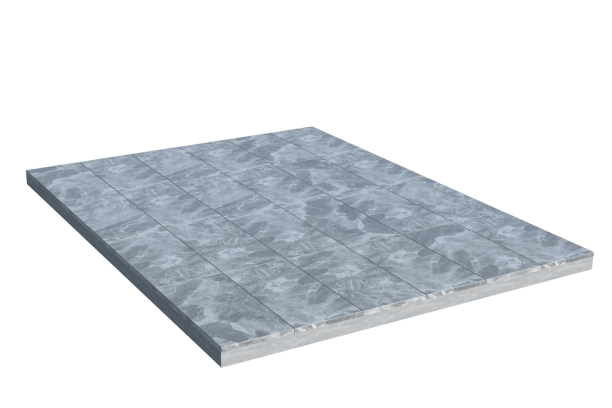 Площадки на могилу в Новосибирске | Площадка с мраморной облицовкой