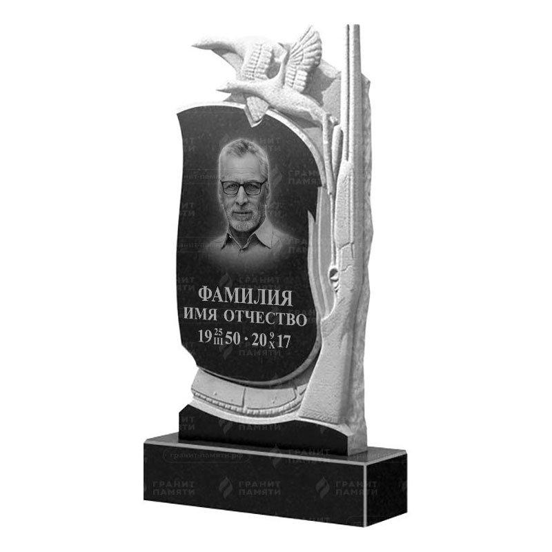 Памятники из гранита резные в Новосибирске | Гранитный памятник ФГ-122