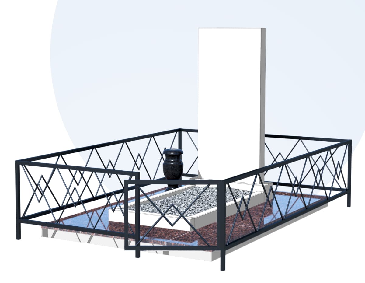 Благоустройство захоронения в Новосибирске