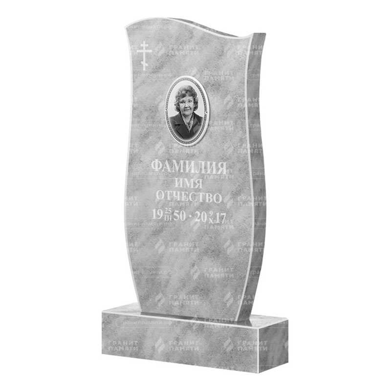 Бюджетные памятники в Новосибирске | Мраморный памятник ФМ-033