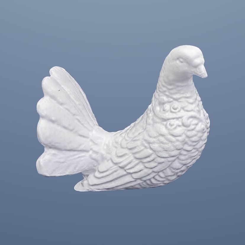 Скульптуры из искусственного мрамора в Новосибирске | Голубь право