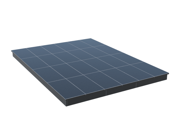 Площадки на могилу в Новосибирске | Площадка с вертикальной (10 см) облицовкой гранитом Габбро