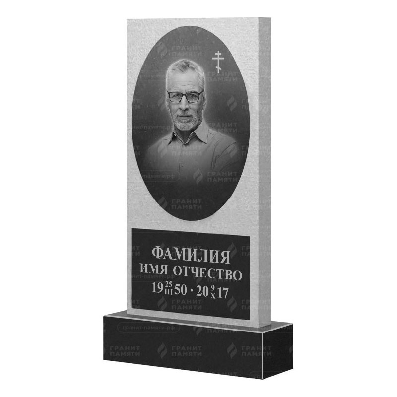Памятники из гранита вертикальные в Новосибирске | Гранитный памятник ФГ-166