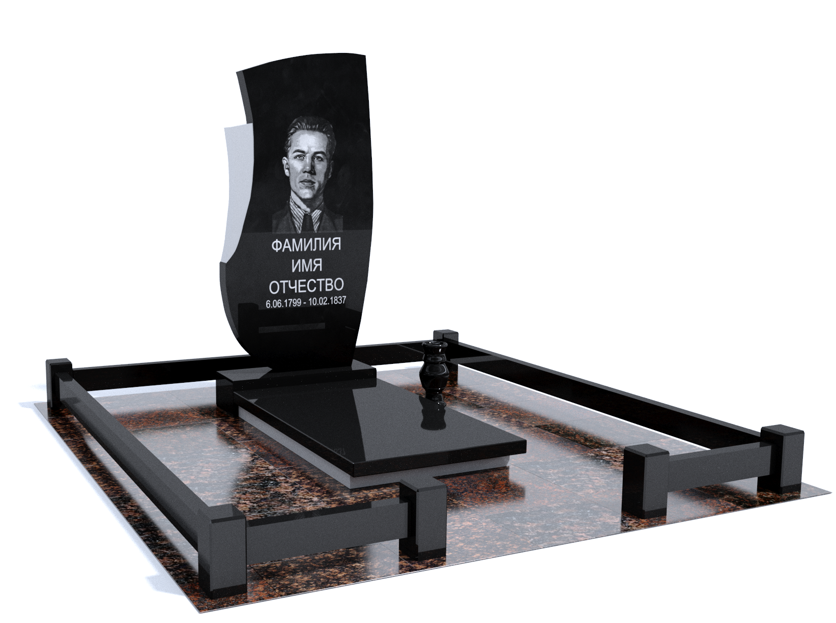 Одинарные мемориальные комплексы в Новосибирске | Мемориальный комплекс №7