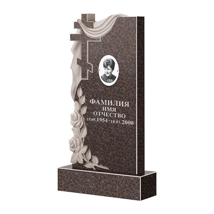 Гранитные памятники в Новосибирске | Памятник из гранита Елизовский ФГЦ-189