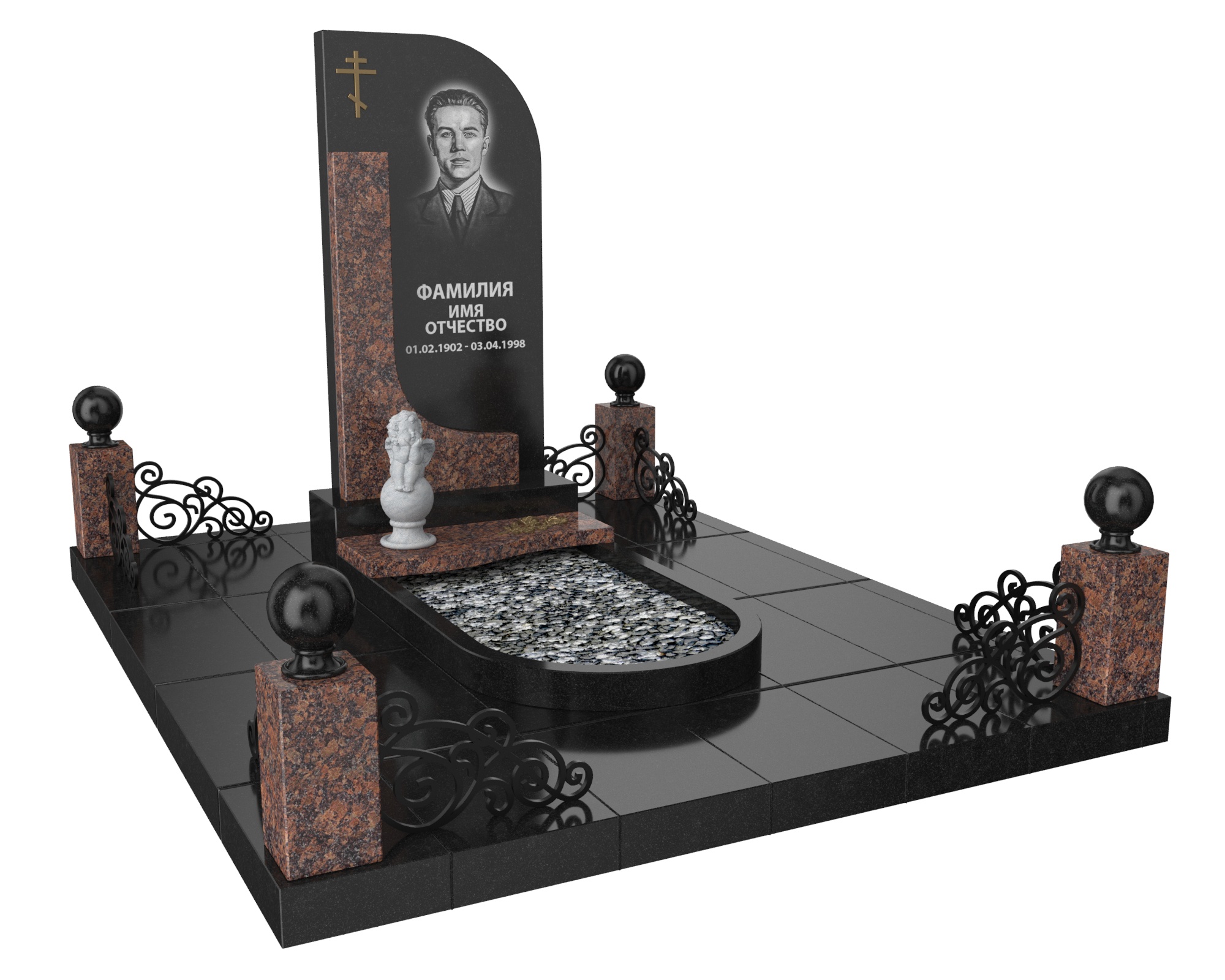 Одинарные мемориальные комплексы в Новосибирске | Мемориальный комплекс №24