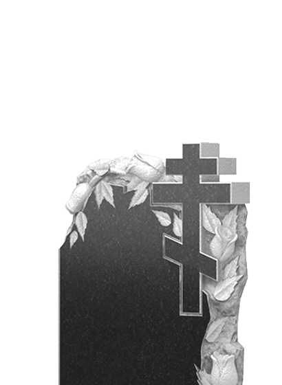 Памятники из гранита с цветами в Новосибирске